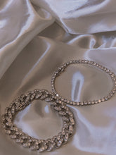 Load image into Gallery viewer, Silver tennis anklet
